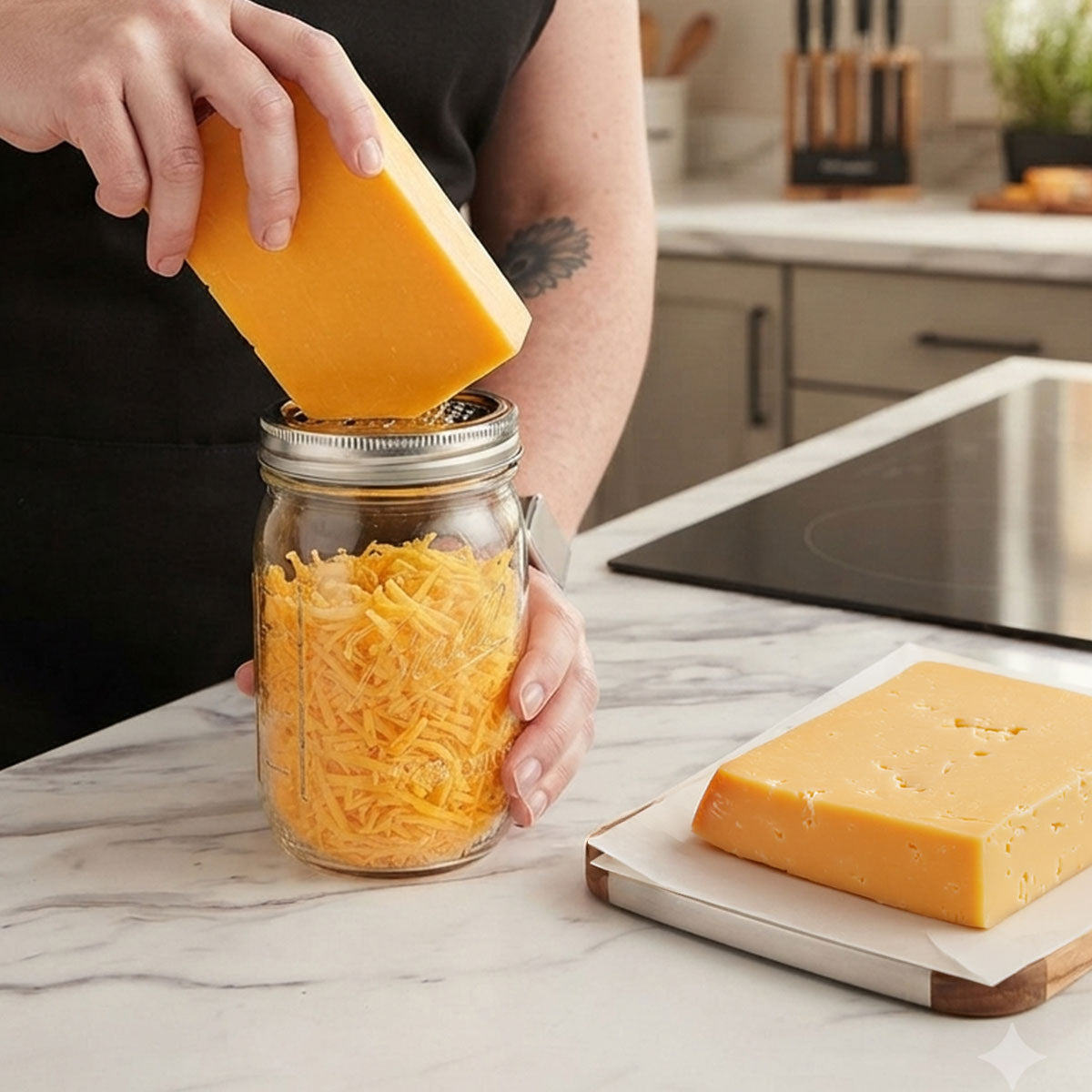 4pc Mason Jar Lid Expansion Grater Set