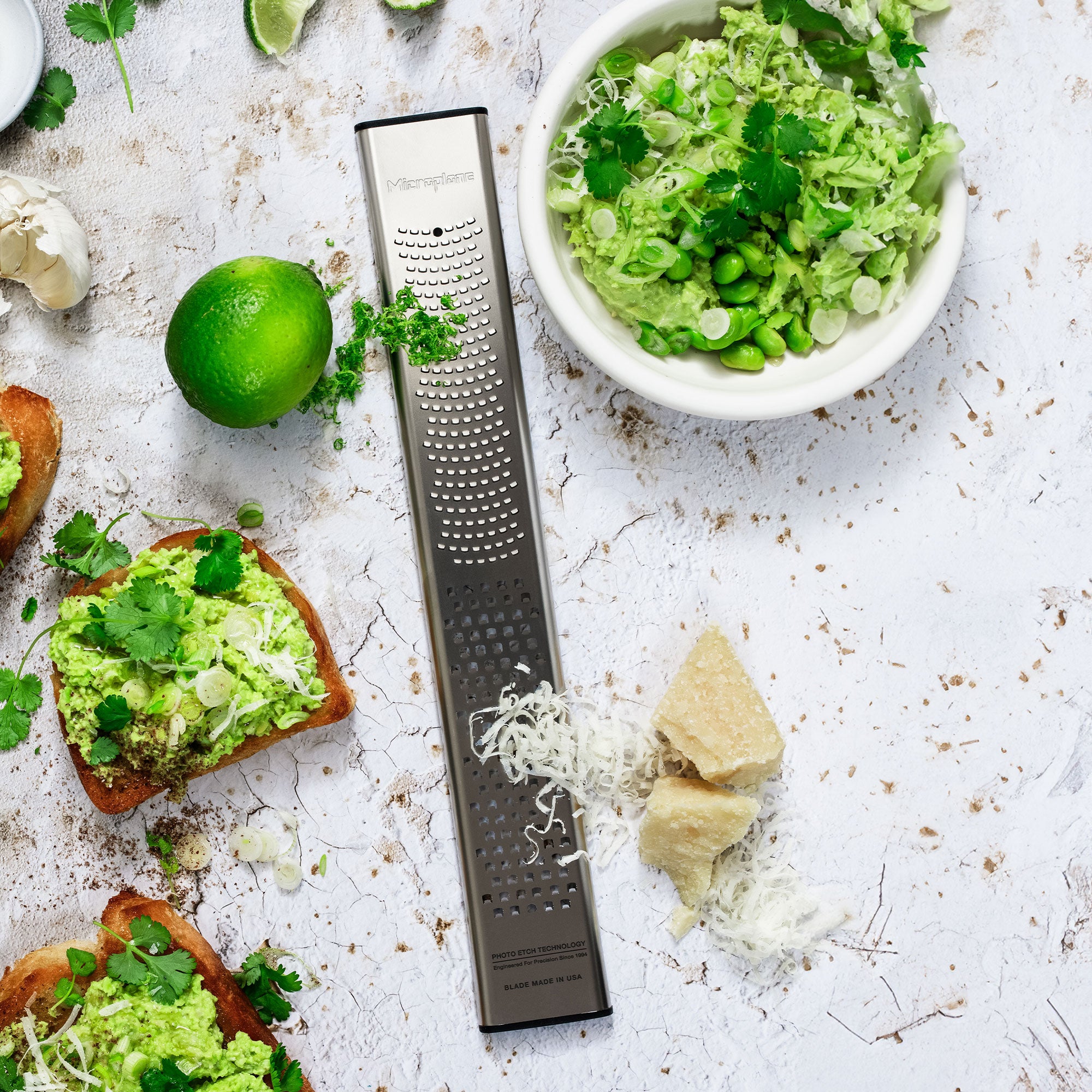 Dual Blade Zester, 30th Anniversary Edition - Stainless Steel Multi-Use Zester & Grater for Citrus, Cheese, Chocolate