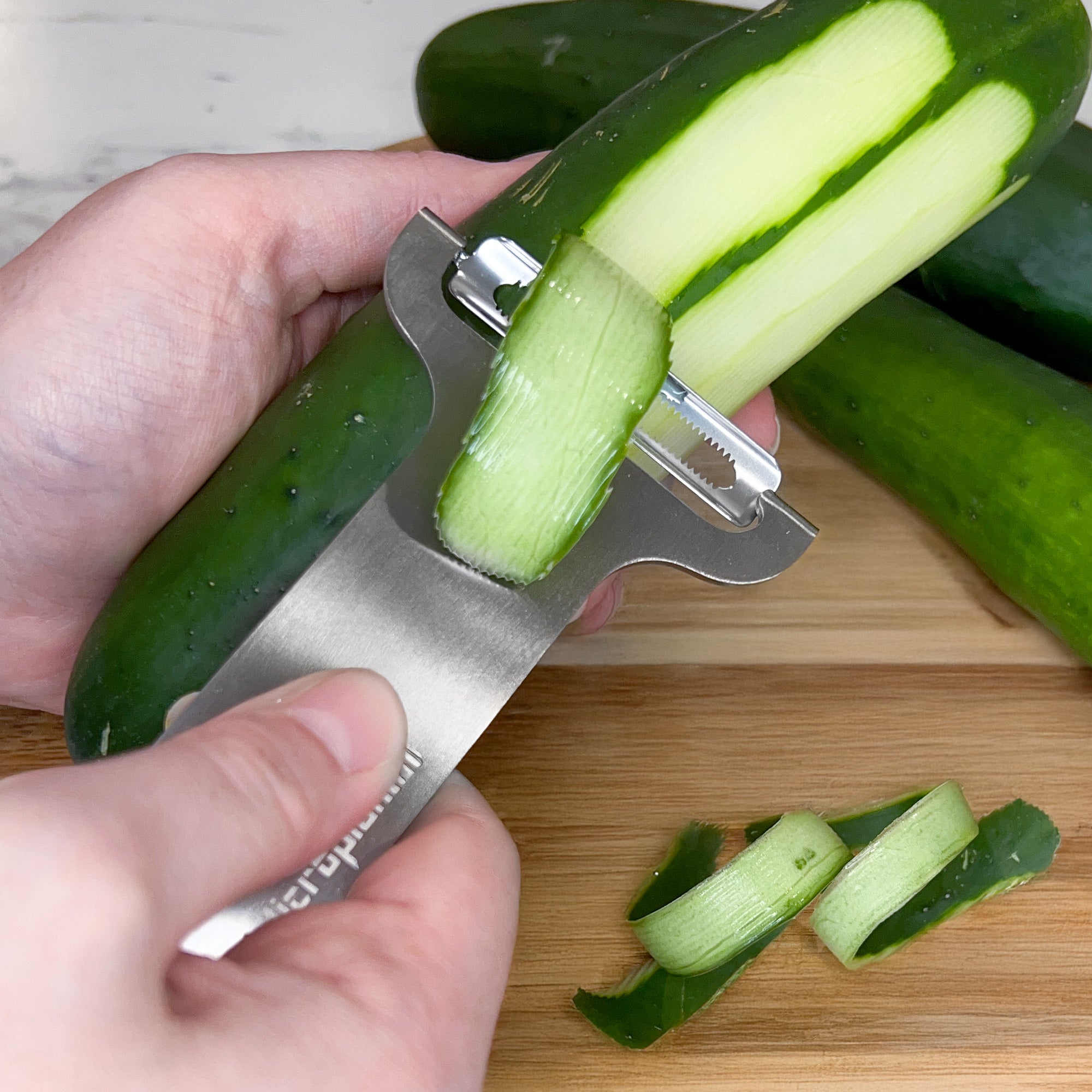 5-Piece Cocktail Bar Tool Set with Storage Block – Citrus Zester, Peeler & Knife