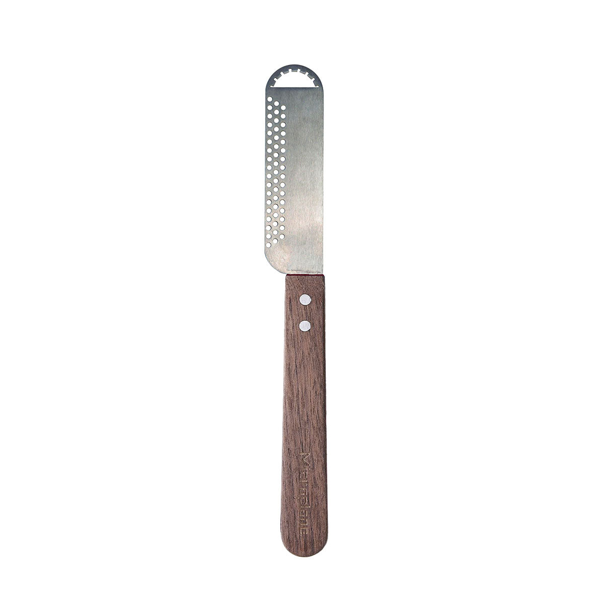 Butter Blade with Walnut Wood Handle - Multi-Functional Stainless Steel Butter Spreader and Curler - Perfect for Effortless Spreading and Slicing