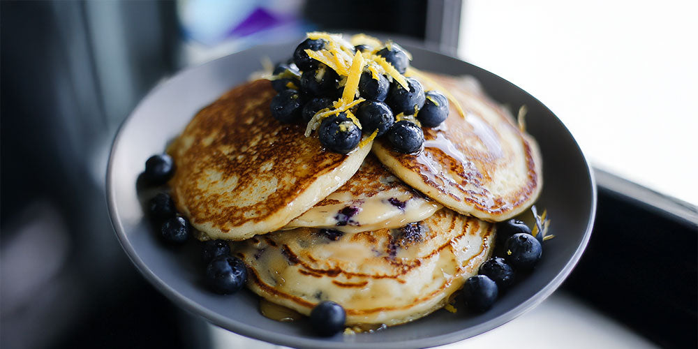 Lemon Blueberry Ricotta Pancakes