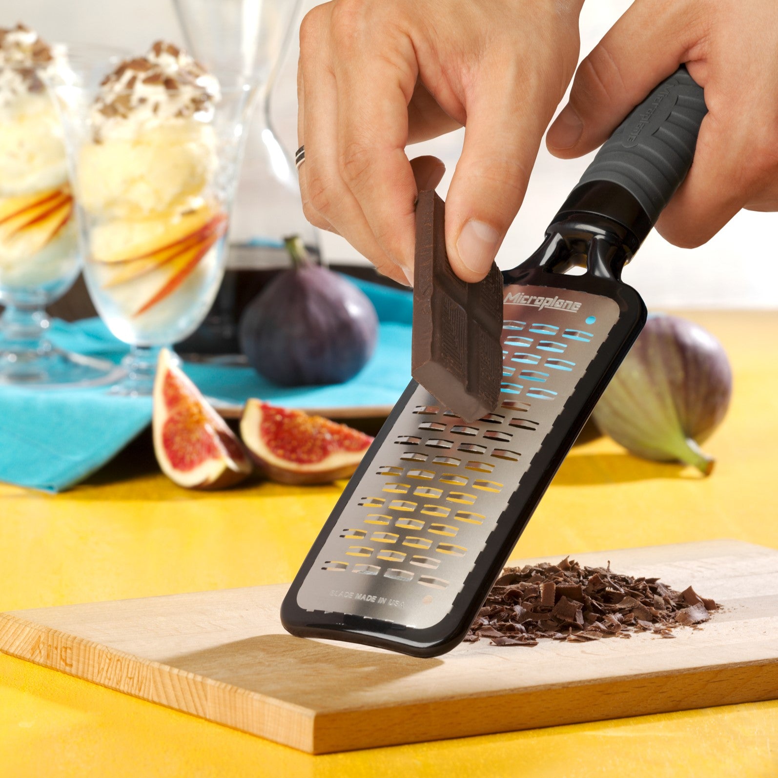 Home Series Ribbon Grater with Surgical-Grade Stainless Steel Blade - Non-Skid, Safe Grip for Fruits, Vegetables, Cheese