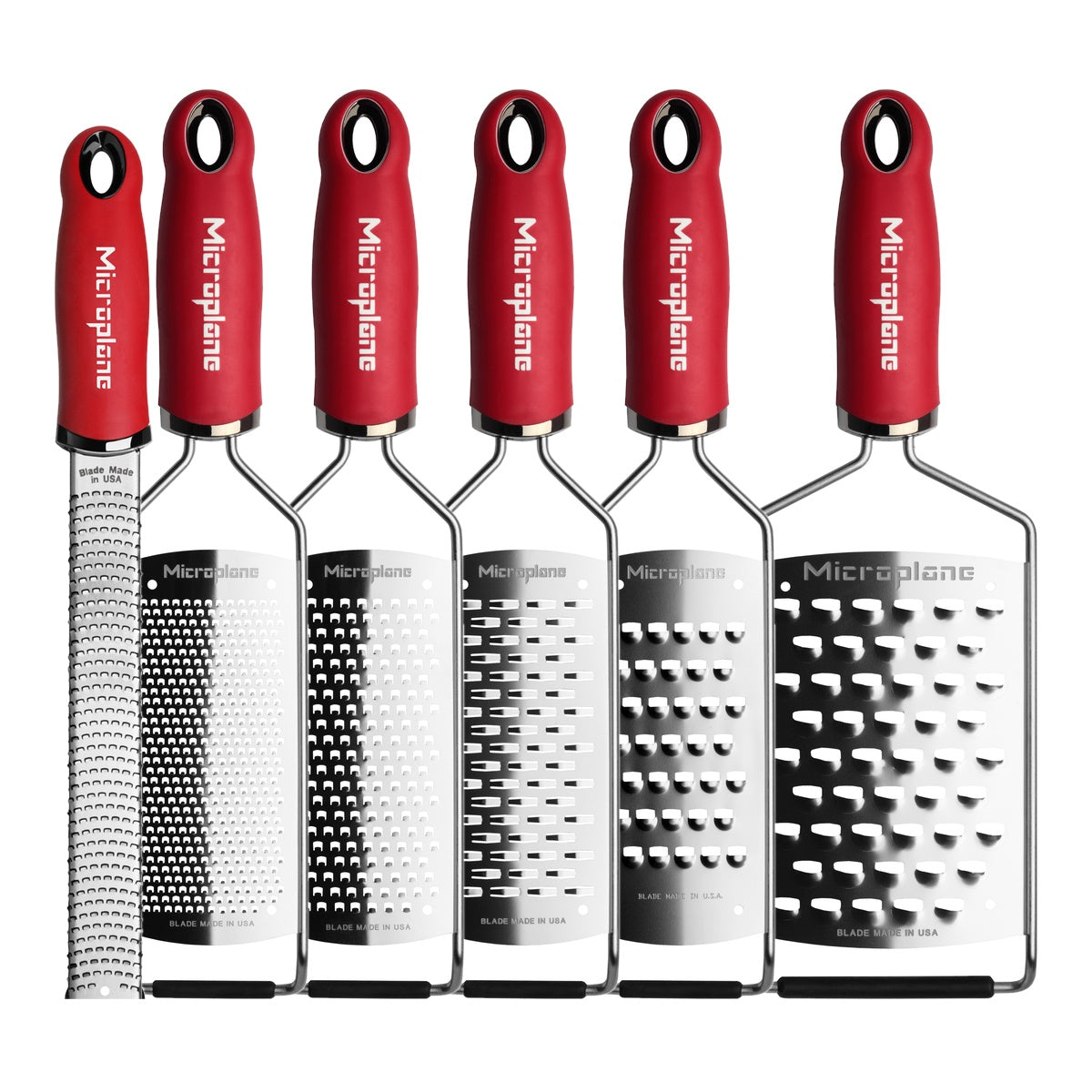 6pc Red Gourmet Grater and Zester Set