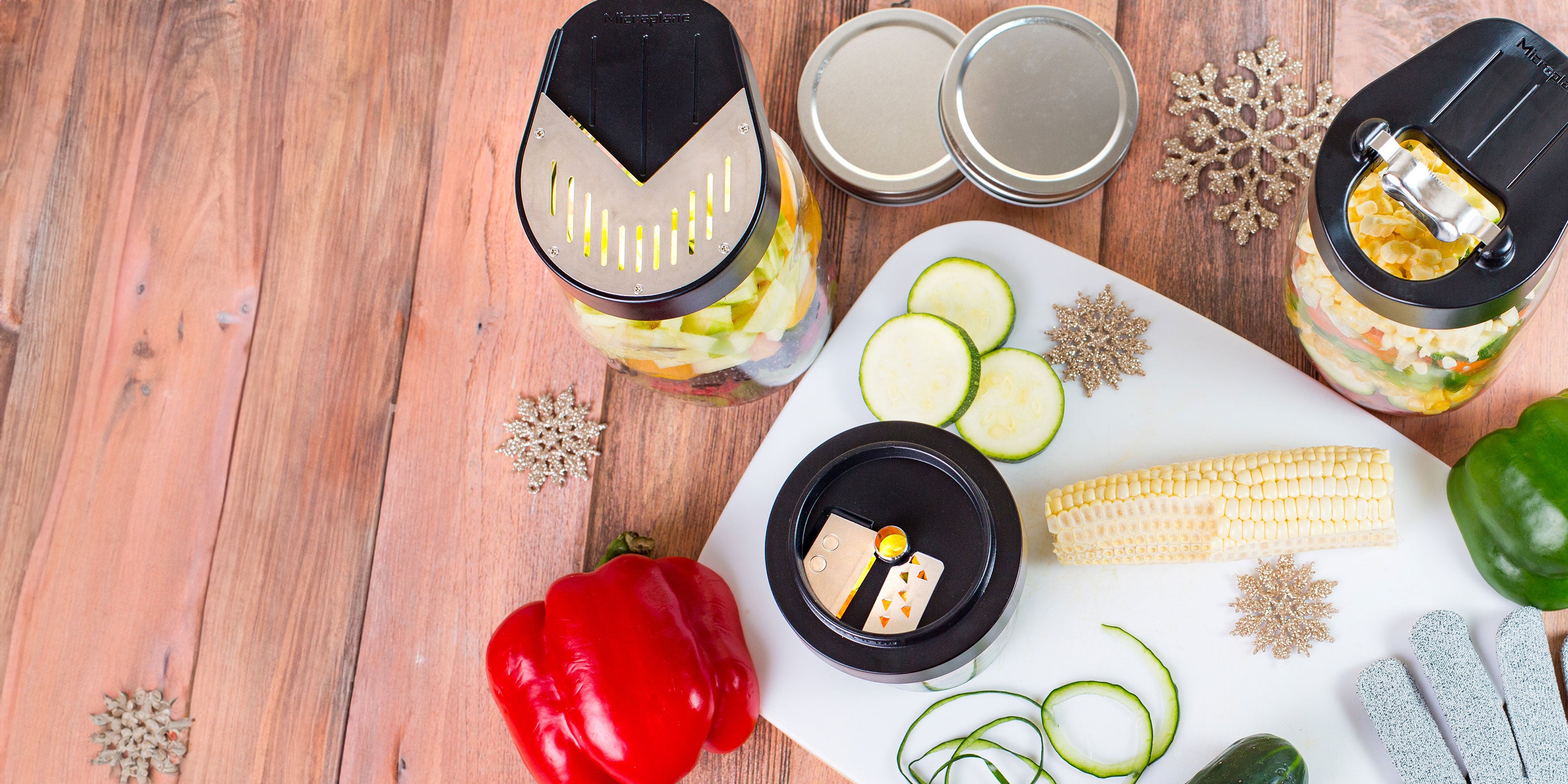 3-Piece Gourmet Jar Top Collection