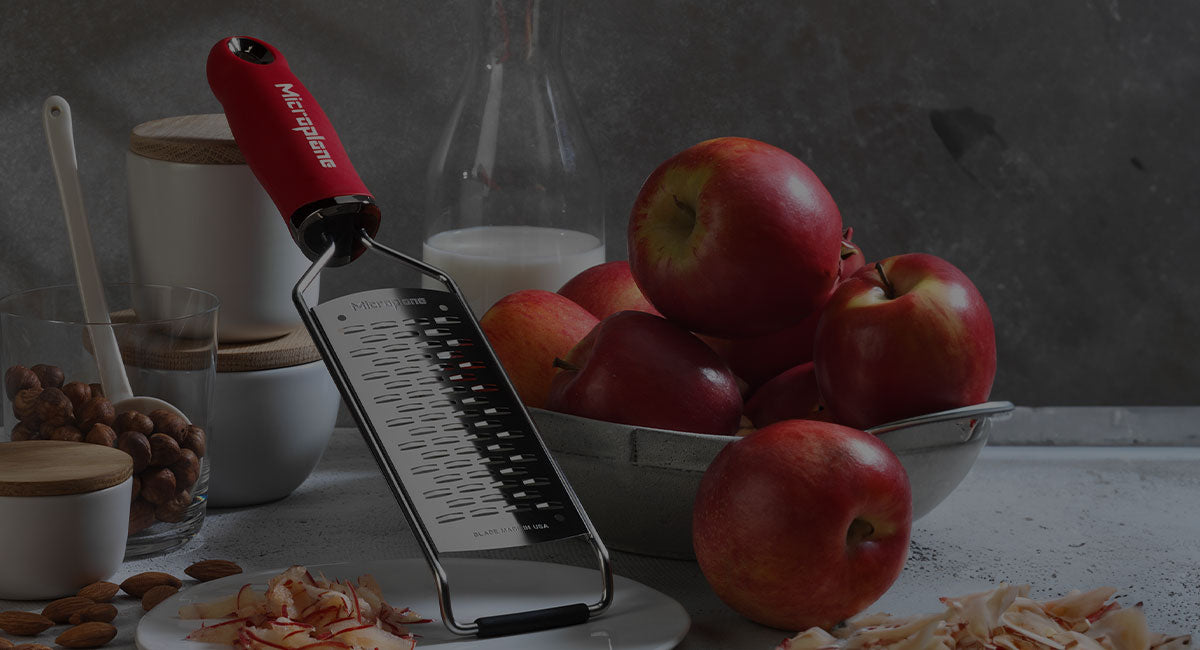 7pc Red Gourmet Cheese Grater and Zester Bundle | Microplane