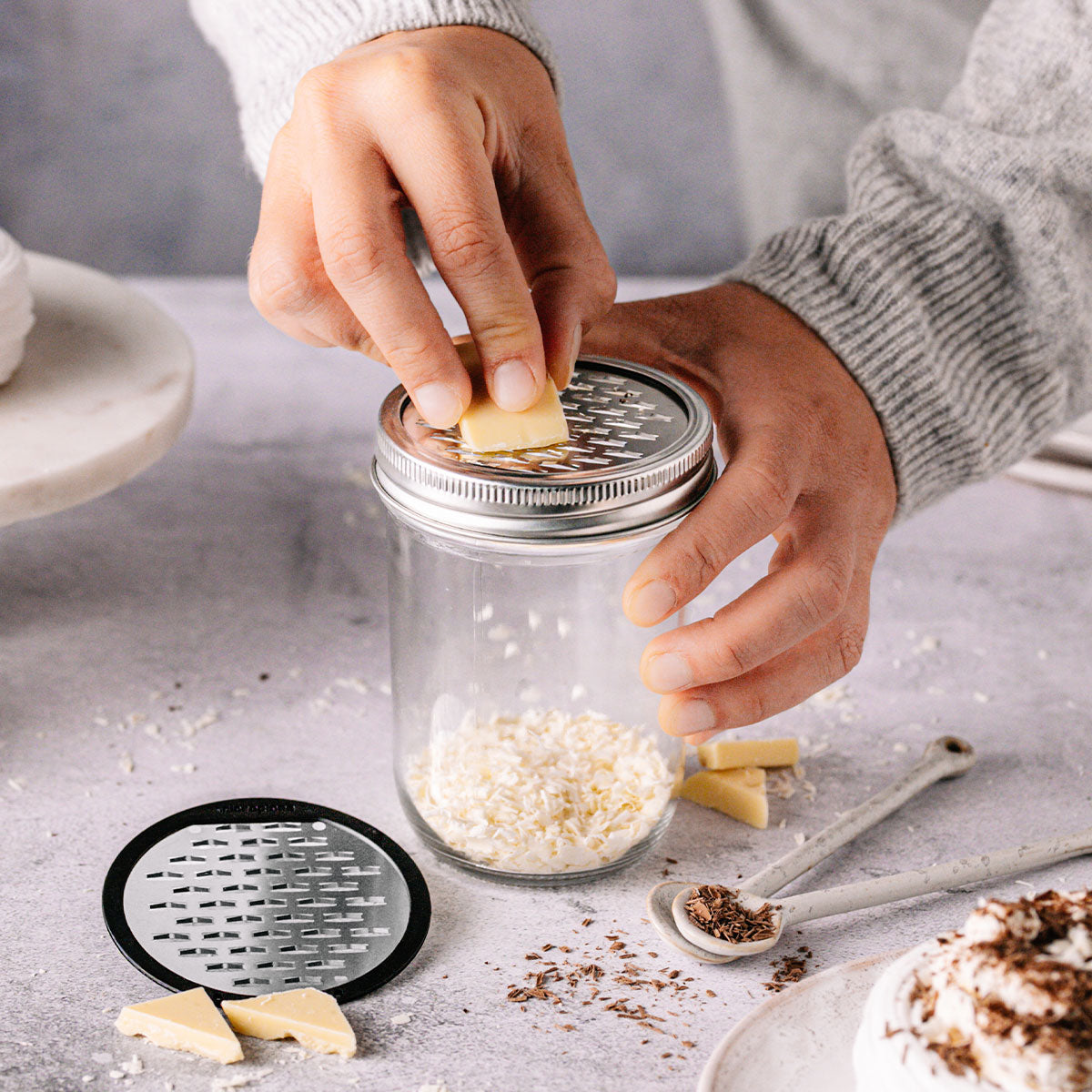 6pc Ultimate Mason Jar Lid Grater Set
