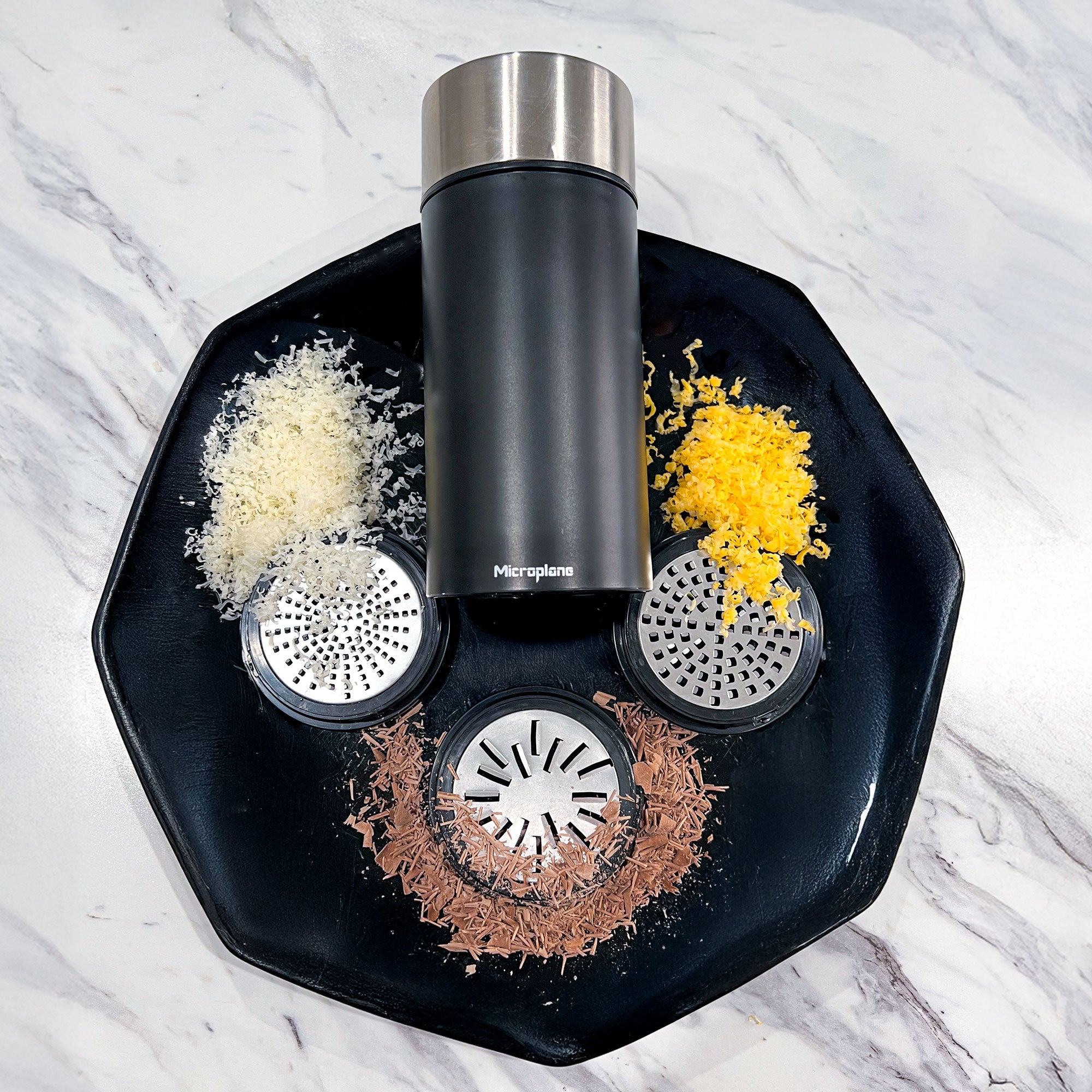 Universal Mill Stainless Steel Grater with Lid – Fine Kitchen Grater for Cheese, Chocolate, Nuts, Garlic, Coconut, Seeds & Spices