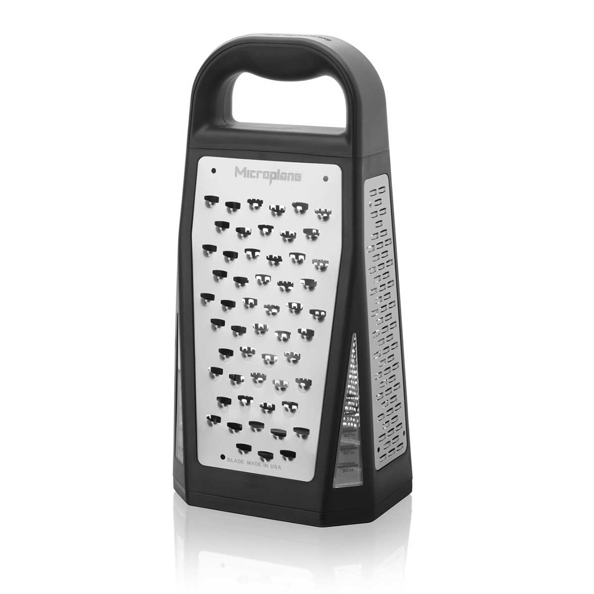 Elite Five Blade Box Grater with Measuring Cup